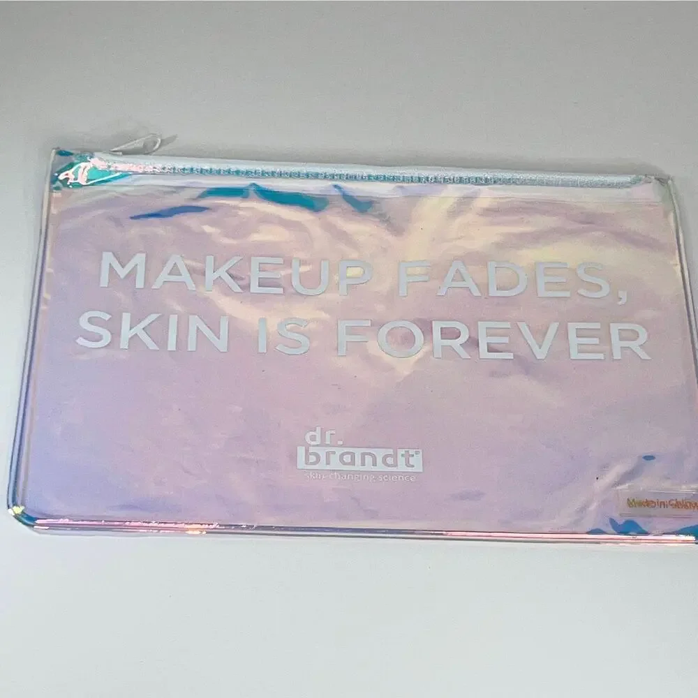 Dr. Brandt Holographic Zip Clutch